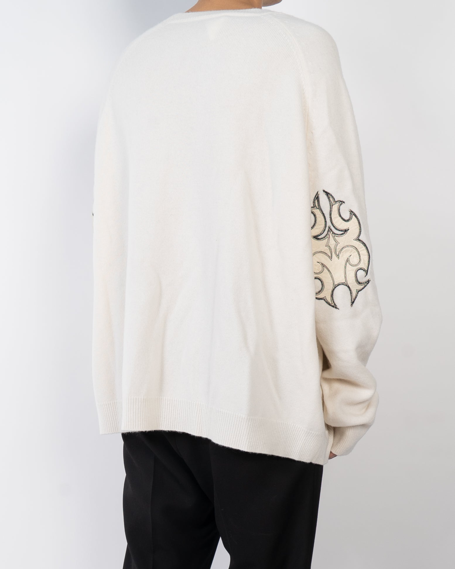 FW17 Oversized Tribal Patch Sweater