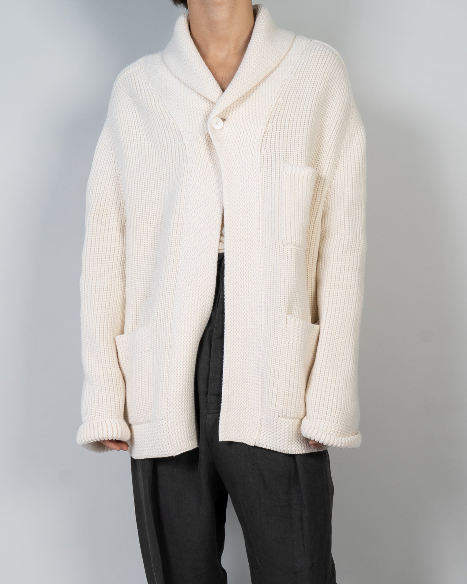 FW20 Knitted Ivory Cardigan Sample