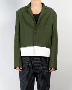 SS20 Khaki Taroni Waist Jacket Sample