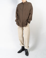 Load image into Gallery viewer, FW19 Oversized Brown Mandarin Shirt Sample