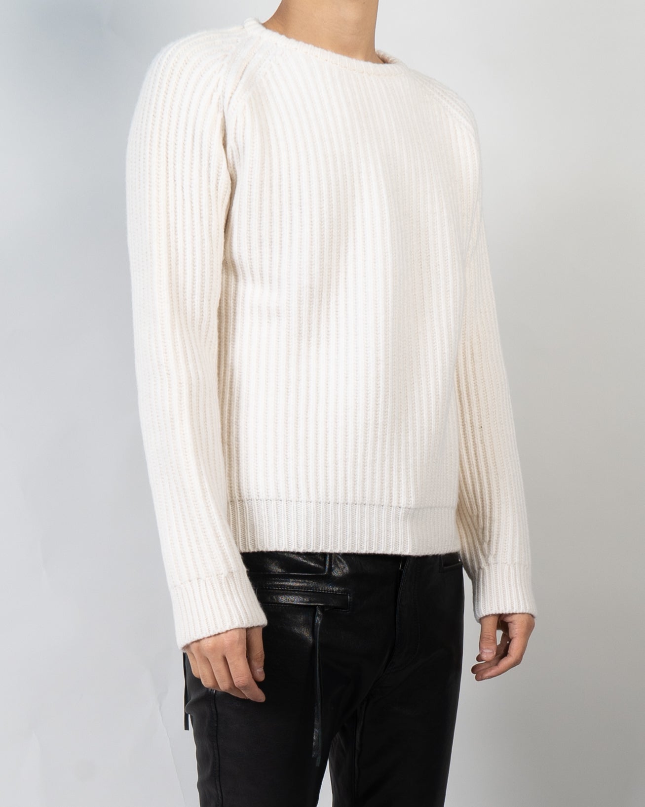FW20 Ribbed Duval White Knit Sample