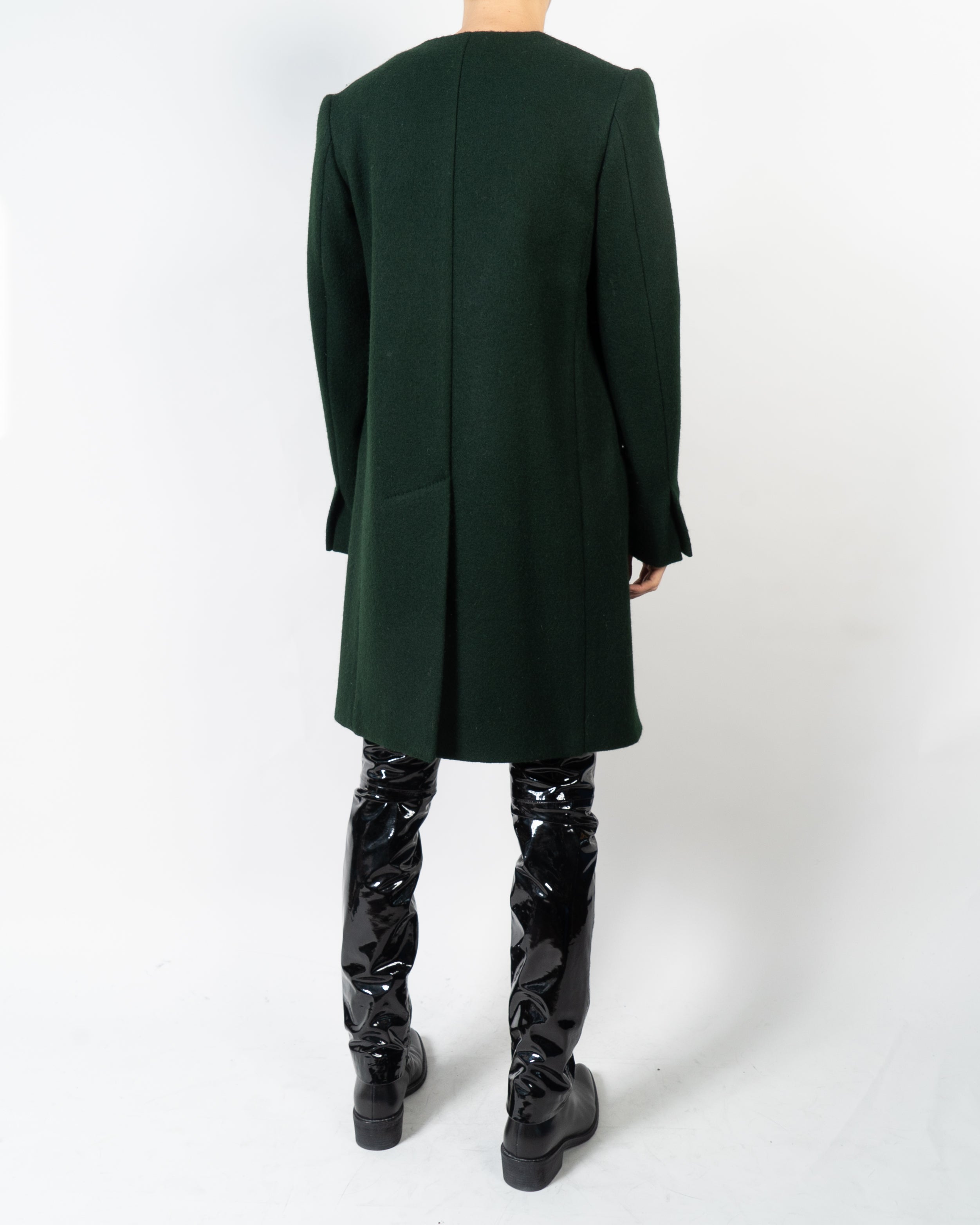 FW13 Green Wool Coat Sample