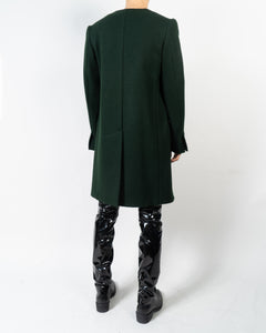 FW13 Green Wool Coat Sample