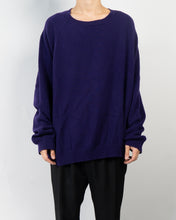 Load image into Gallery viewer, FW17 Duval Purple Oversized Knit 1 of 1 Sample