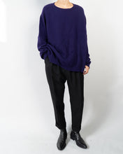 Load image into Gallery viewer, FW17 Duval Purple Oversized Knit 1 of 1 Sample