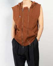 Load image into Gallery viewer, FW20 Rust Brown Sleeveless Perth Hoodie Sample