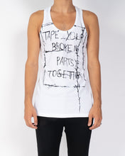 Load image into Gallery viewer, SS19 White Broken Parts Tanktop