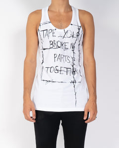 SS19 White Broken Parts Tanktop