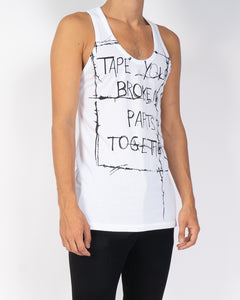 SS19 White Broken Parts Tanktop