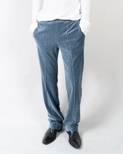 Load image into Gallery viewer, FW20 Cloud Blue Velvet Jogger Sample