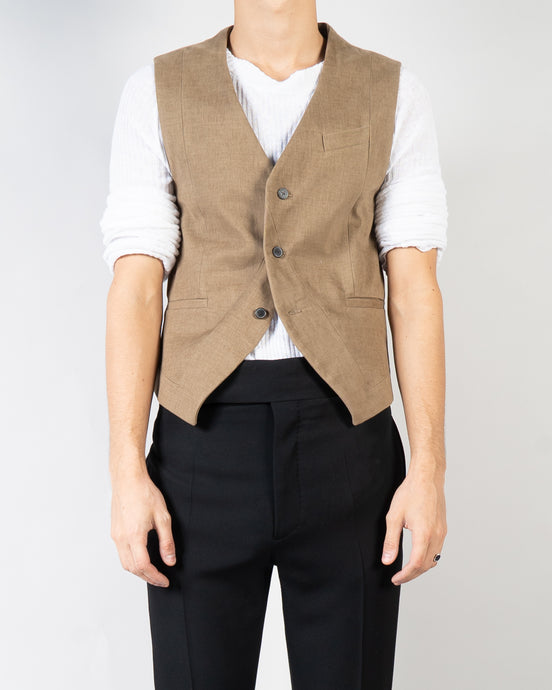 FW20 Beaumont Brown Waistcoat Sample