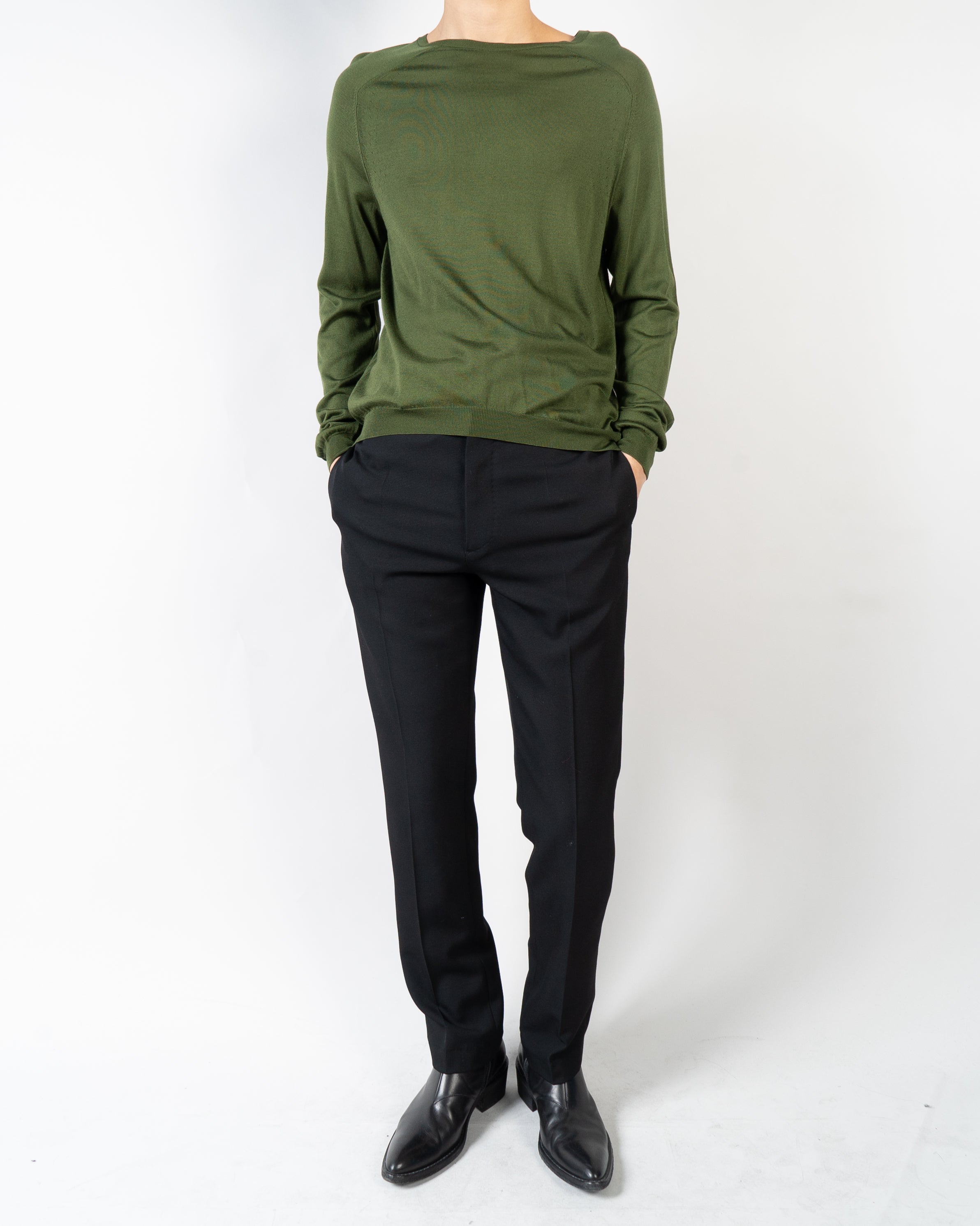 SS20 Green Sweater Sample