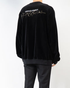 FW20 Perfect Stranger Embroidered Velvet Sweater Sample