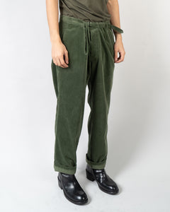 FW20 Green Cord Workwear Trousers