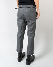 Load image into Gallery viewer, FW20 Ramot Grey Pinstriped Wool Trousers