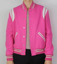 Load image into Gallery viewer, Pink Teddy Bomber Jacket