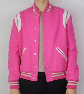 Pink Teddy Bomber Jacket