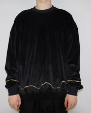 Load image into Gallery viewer, Velour Embroidered Crewneck