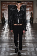 Load image into Gallery viewer, FW16 Laced Leather Trucker Jacket