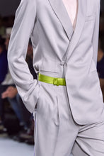 Load image into Gallery viewer, SS20 Grey Trousers with Green Taroni Waist
