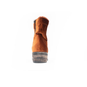 FW17 Rodeo Boots with Orange Embossed Velvet