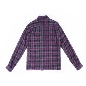 FW16 Purple Checked Wool Flannel