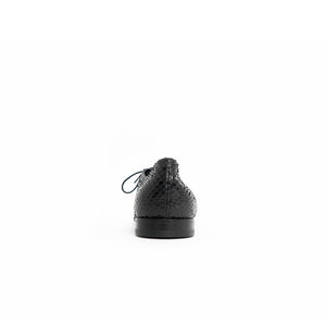 FW14 Black Pointed Python Oxfords