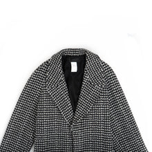 Load image into Gallery viewer, FW16 Grey Houndstooth Wool Coat