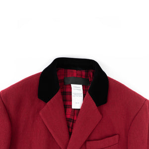 FW17 Red Velvet Collar Sample Blazer