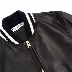 Lambskin Leather College Jacket