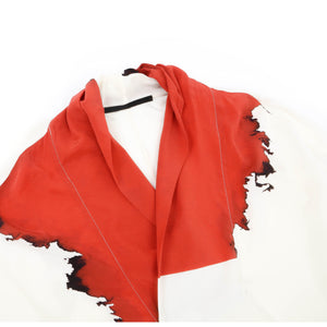 SS17 Blood Red Silk Kimono Shirt