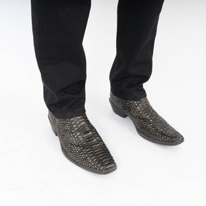 FW16 Runway Python Skin Boots
