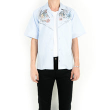 Load image into Gallery viewer, SS19 Light Blue Indian Print Cotton Shirt