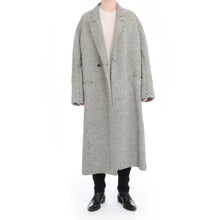 Load image into Gallery viewer, FW19 Ankle Length Bow Grey Coat