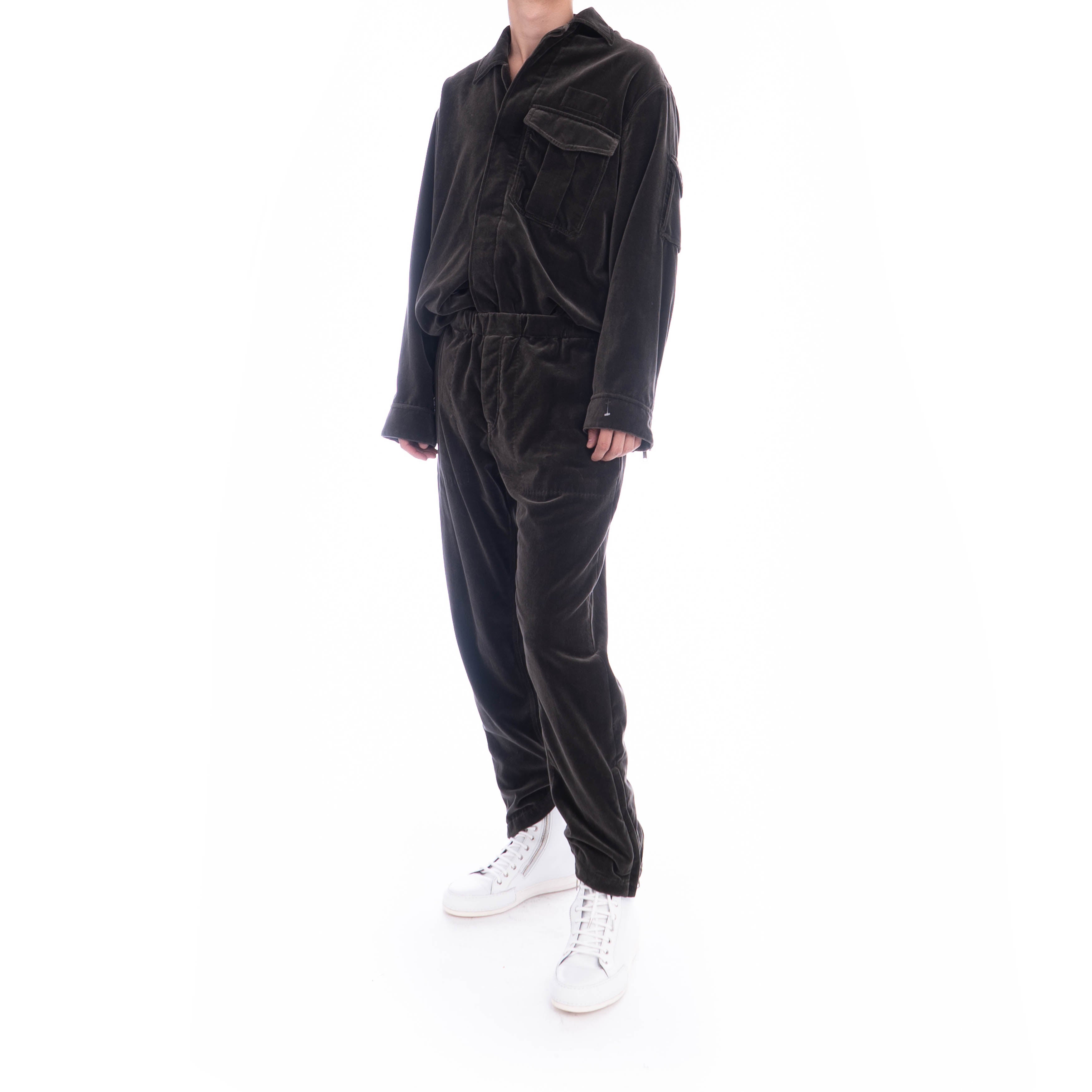 FW18 Grey Velvet Jumpsuit