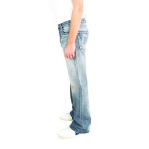 Flared Washed Denim