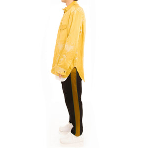 FW18 Yellow Floral Silk/Linen Shirt