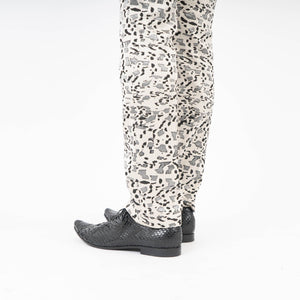 FW14 Black Pointed Python Oxfords