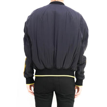 Load image into Gallery viewer, Gold Stripe Bomber Jacket