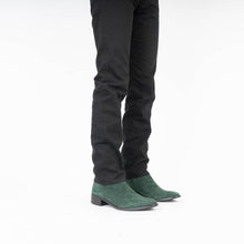 Load image into Gallery viewer, SS19 Green Suede Boots Samples