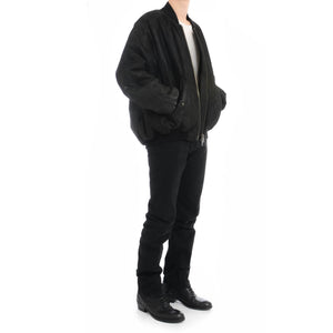 FW18 Oversized Sample Leather Bomber Jacket