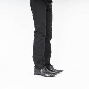 FW16 Black Polished Python Derby
