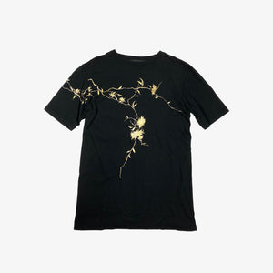 Golden Floral Printed T-Shirt