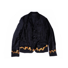 Load image into Gallery viewer, FW17 Crushed Velvet Burned Detail Blazer