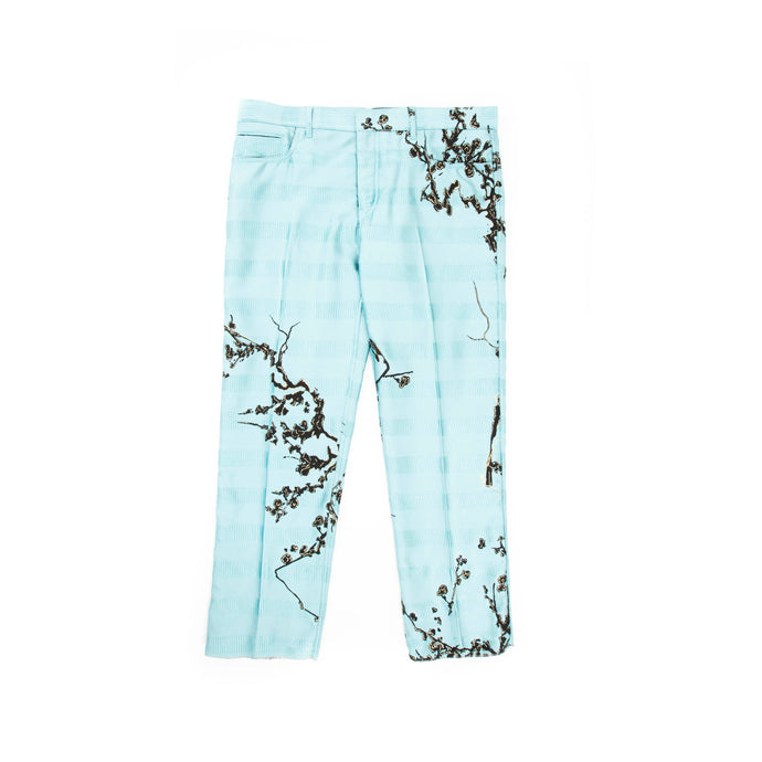 FW18 Light Blue Embroidered Trousers
