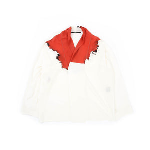 SS17 Blood Red Silk Kimono Shirt
