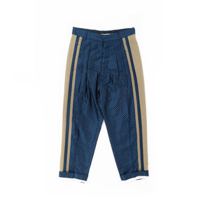 SS17 Blue Jacquard Orbai Trousers 1 of 1 Sample