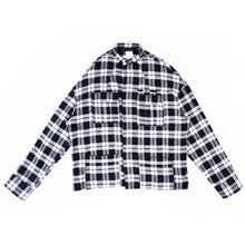 Load image into Gallery viewer, FW17 Mandarin Collar Checked Wool Flannel