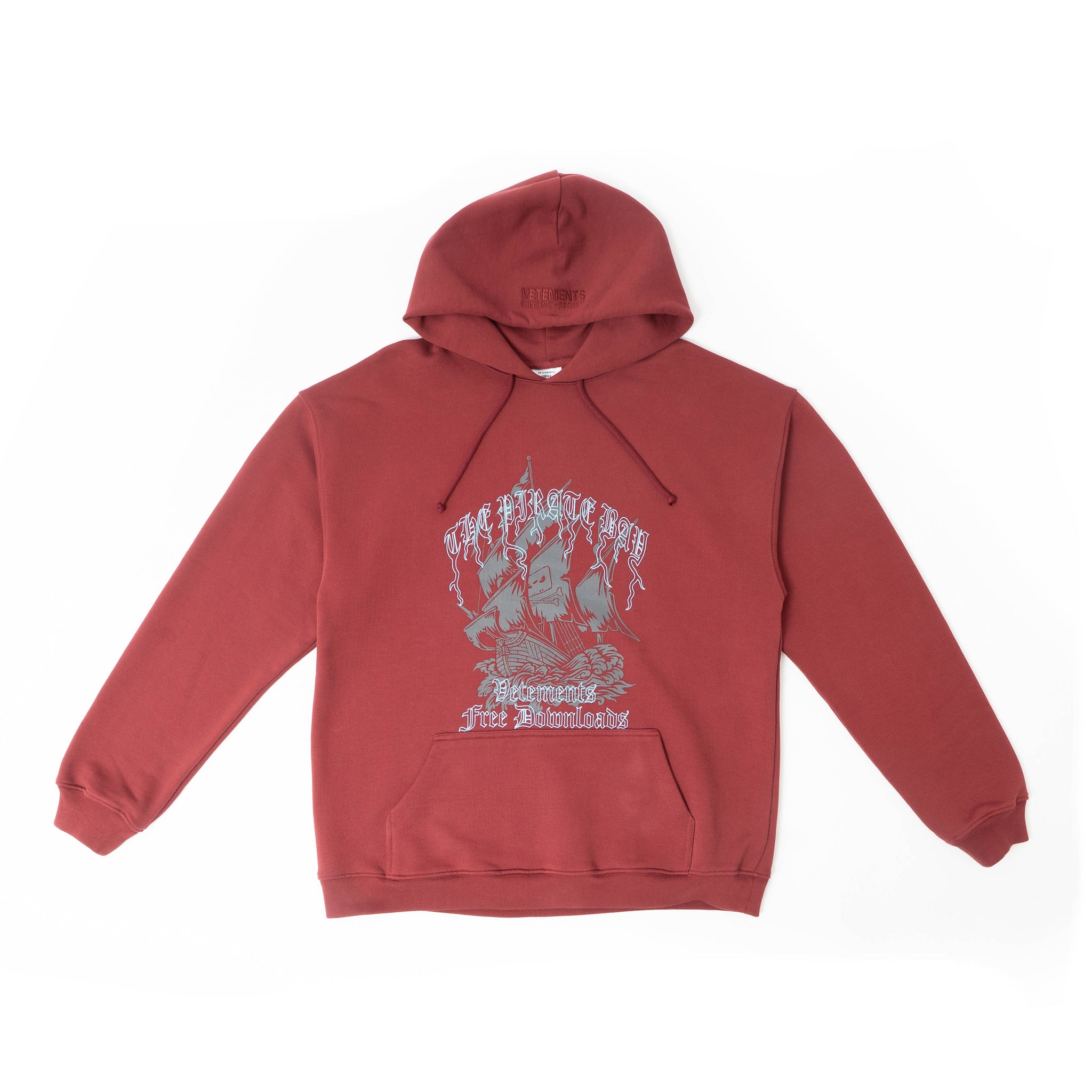 Burgundy Pirate Bay Hoodie