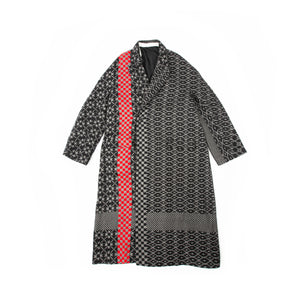 FW19 Ankle Length Jacquard Chapman Coat